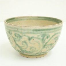 画像2: 緑安南茶碗（保護箱） (2)