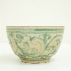 画像3: 緑安南茶碗（保護箱） (3)