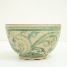 画像4: 緑安南茶碗（保護箱） (4)