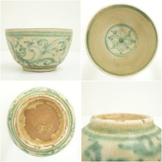画像6: 緑安南茶碗（保護箱） (6)