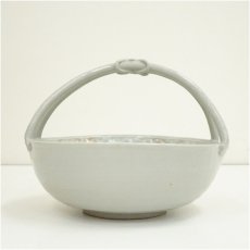 画像3: 京焼　宮本翠浩造　三島手菓子鉢（共箱） (3)