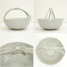 画像6: 京焼　宮本翠浩造　三島手菓子鉢（共箱） (6)