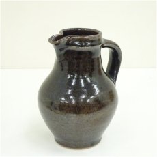 画像2: 丹波焼　柴田雅章造　飴釉抜文手付水差（共箱） (2)