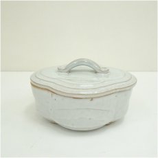 画像2: 萩焼　十四代　坂倉新兵衛造　惺斎好木瓜喰籠（共箱） (2)