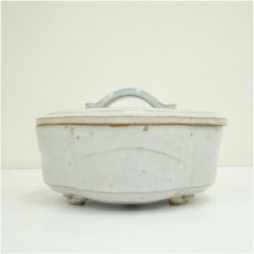 画像3: 萩焼　十四代　坂倉新兵衛造　惺斎好木瓜喰籠（共箱） (3)