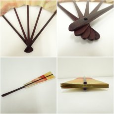 画像7: 高島屋　末広　印刷飾扇子（箱付） (7)