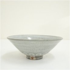 画像3: 京焼　森里陶楽造　花三島茶碗（保護箱） (3)