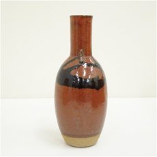 画像4: 瀬戸焼　鈴木紀文造　鉄釉双耳壷（共箱） (4)