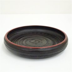 画像2: アソベ漆器製　象谷縁朱菓子鉢（箱付） (2)