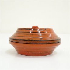 画像3: 根来塗　富士形雲錦蒔絵香合（保護箱） (3)