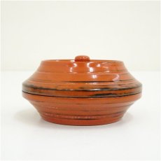 画像4: 根来塗　富士形雲錦蒔絵香合（保護箱） (4)