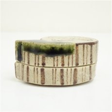 画像3: 松本鉄山造　織部瓢香合（共箱） (3)