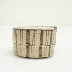 画像4: 松本鉄山造　織部瓢香合（共箱） (4)