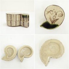 画像6: 松本鉄山造　織部瓢香合（共箱） (6)