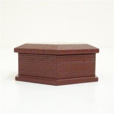 画像4: 哲公房造　溜塗寿字六角香合（而妙斎花押有）（共箱） (4)