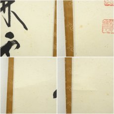 画像7: 前大徳　福本積應筆　「春入千林処々花」一行書　肉筆紙本掛軸（共箱） (7)