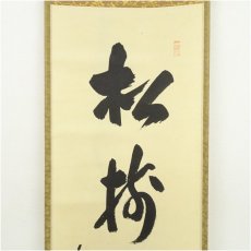 画像3: 前大徳　藤井誡堂筆　「松樹千年翠」一行書　肉筆紙本掛軸（共箱） (3)