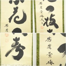 画像6: 大徳寺　小林太玄筆　「梨花一枝春」一行書　肉筆紙本掛軸（共箱） (6)