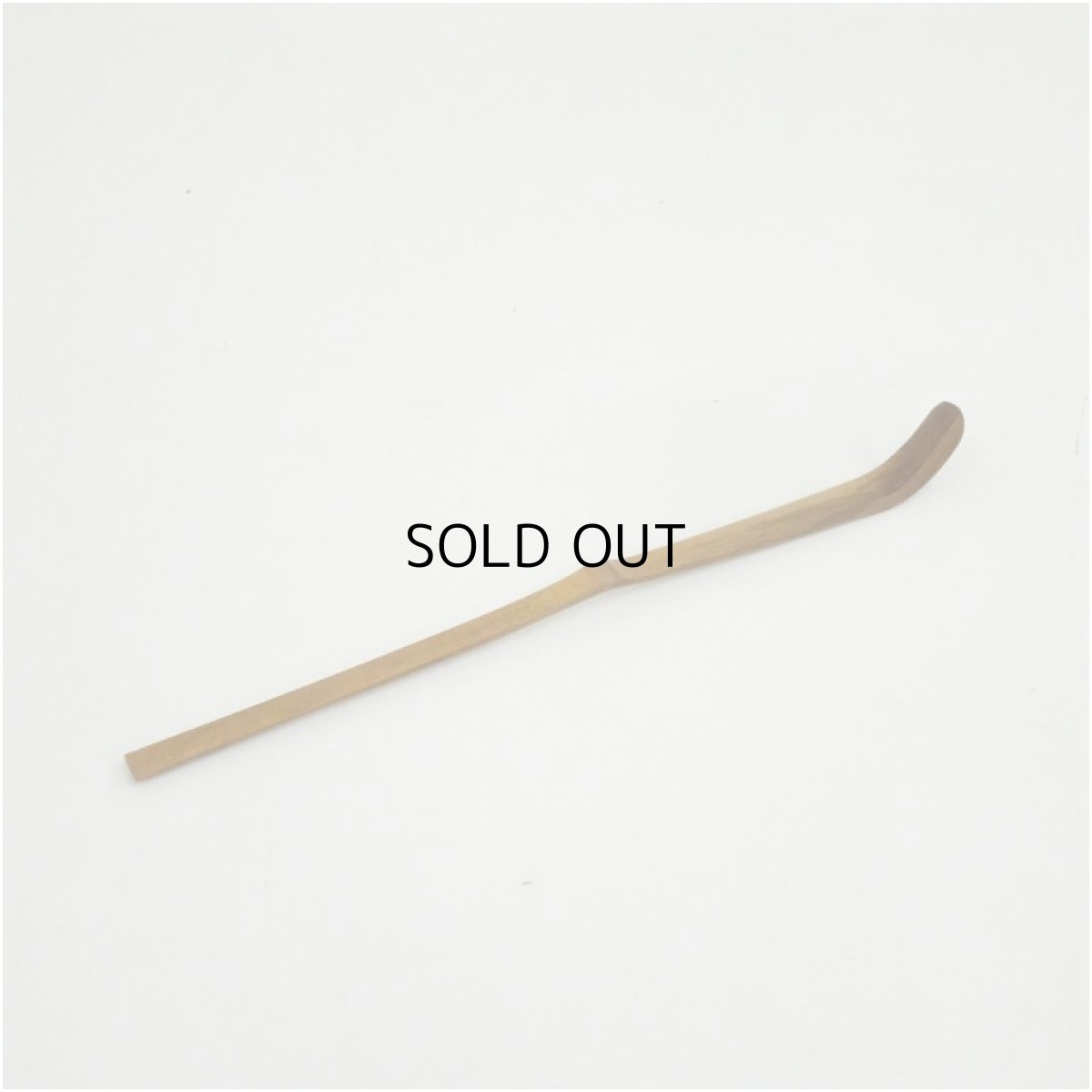 画像2: 竹茶杓（銘：初雪）（大徳寺　細合喝堂書付）（共箱） (2)