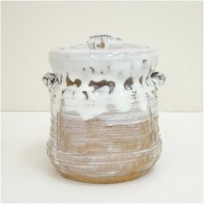 画像4: 萩焼　渋谷泥詩造　水指（共箱） (4)