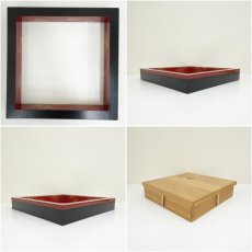 画像6: 道場宗廣造　朱塗四季の花蒔絵炉縁（共箱） (6)