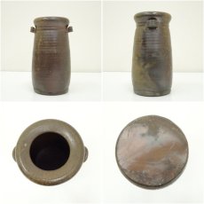 画像6: 備前焼　榊原学造　花入（共箱） (6)