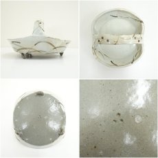 画像6: 唐津焼　十三代　中里太郎右衛門窯造　唐津絵粉引手付鉢（共箱） (6)