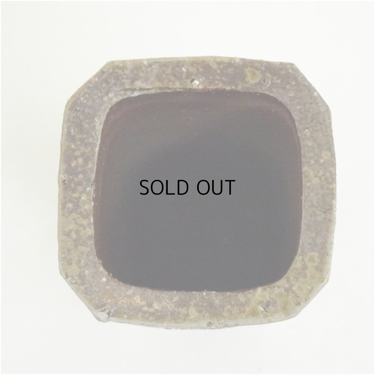 画像4: 備前焼　松田華山造　四方花入（共箱） (4)