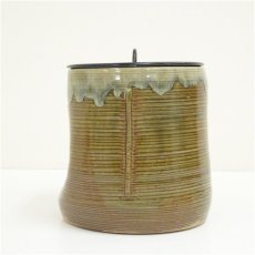 画像4: 阿漕焼　福森博造　高取写一重口水指（共箱） (4)