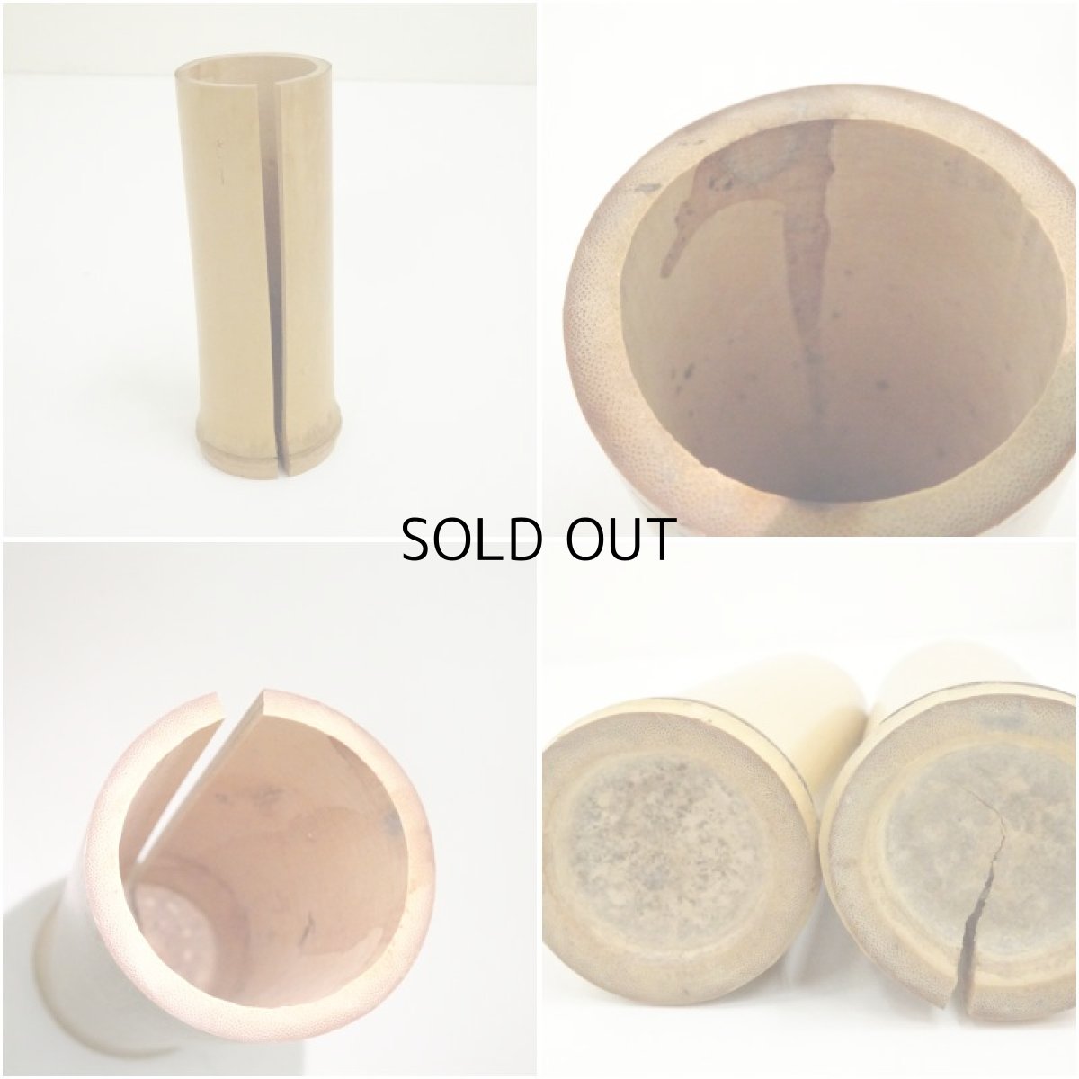 画像9: 木地手付莨盆2組揃（保護箱） (9)