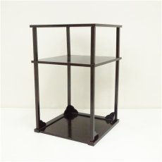 画像2: 溜塗二重棚（箱付） (2)