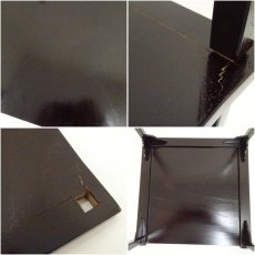 画像7: 溜塗二重棚（箱付） (7)