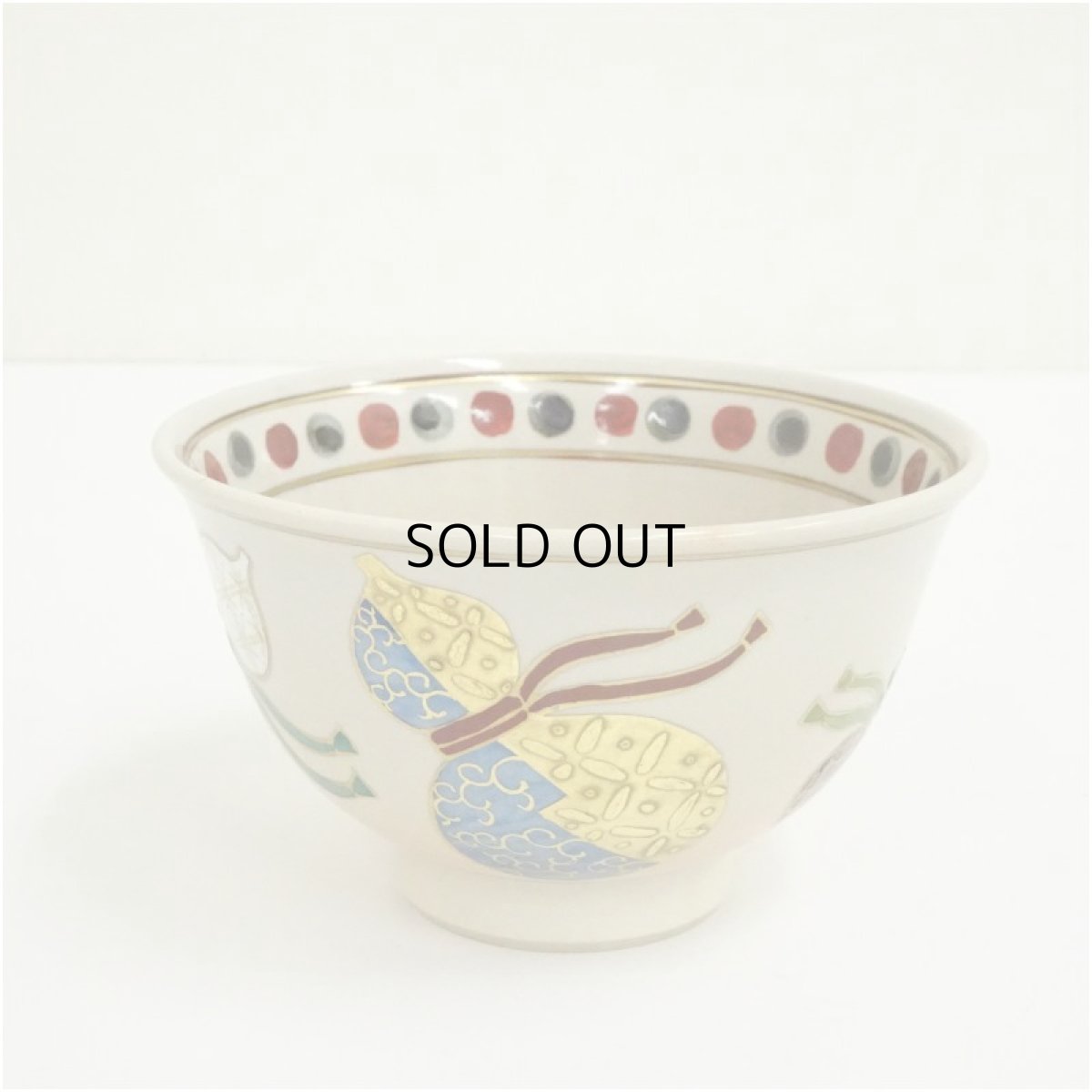 画像2: 京焼　坂野光伸造　色絵六瓢茶碗（箱付） (2)