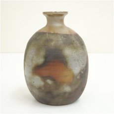 画像3: 備前焼　藤本道生造　徳利・猪口セット（共箱） (3)