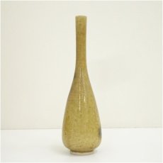 画像4: 加藤春鼎造　黄瀬戸鶴首花入（共箱） (4)