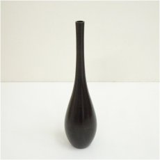 画像2: 金谷浄雲造　唐銅曽呂利花入（共箱） (2)