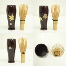 画像8: 溜塗茶箱セット (8)