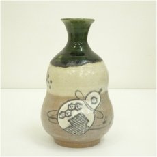 画像3: 子の日窯　大島久興造　織部徳利（共箱） (3)