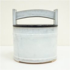 画像3: 萩焼　大野瑞峰造　手桶水指（共箱） (3)