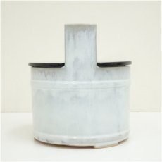 画像4: 萩焼　大野瑞峰造　手桶水指（共箱） (4)