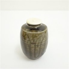 画像2: 丹波焼　大上昇造　肩衝茶入（共箱）　□z (2)