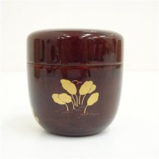 画像4: 田中宗凌造　菫に雲雀溜中棗（共箱） (4)