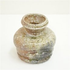 画像2: 信楽焼　代一窯造　うずくまる掛花入（共箱） (2)