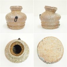 画像6: 信楽焼　代一窯造　うずくまる掛花入（共箱） (6)