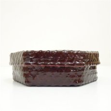 画像4: 作家物　亀甲形溜喰籠（共箱） (4)