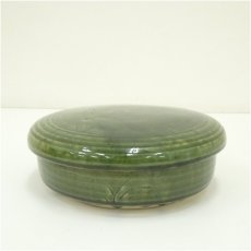 画像2: 山十窯　加藤光右衛門　織部喰籠（共箱） (2)