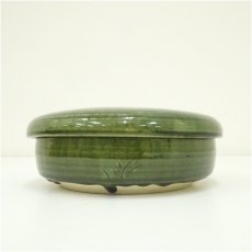 画像4: 山十窯　加藤光右衛門　織部喰籠（共箱） (4)