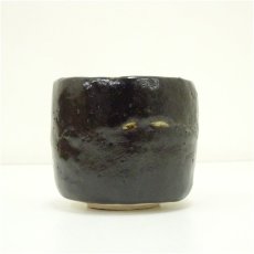 画像4: 作家物　黒楽筒茶碗（保護箱） (4)