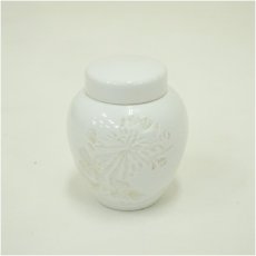 画像1: 出石焼　鶴山造　茶壷 (1)