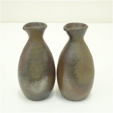 画像2: 備前焼　木村一陽造　徳利・ぐい呑セット（共箱） (2)